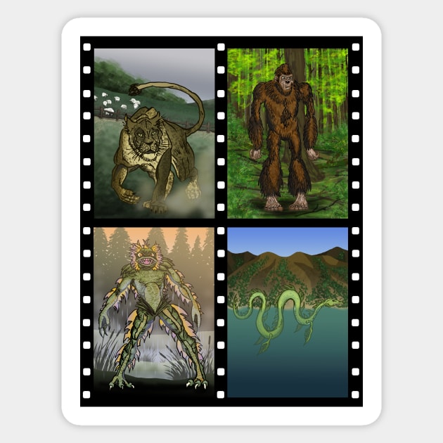 Cryptozoology, Cryptids and Forteana series 1 Sticker by matjackson